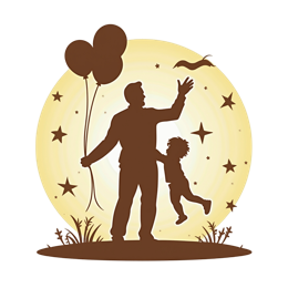 father balloon fun SVG PNG design