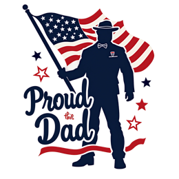 proud dad SVG PNG design with bold lettering