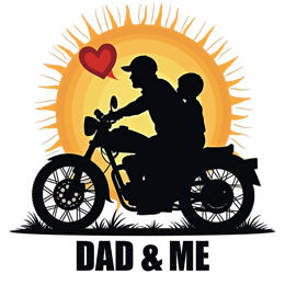 dad son motorcycle shirt SVG PNG design with bold lettering