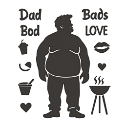 dad bod quotes SVG PNG design with bold lettering