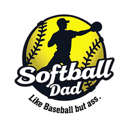 softball dad shirt SVG PNG design with bold lettering