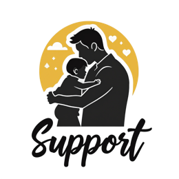 support father son SVG PNG design with bold lettering