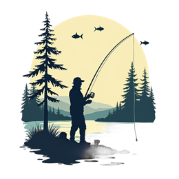 nature fisherman shirt SVG PNG design with clean design elements
