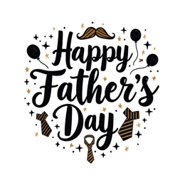 balloons ties SVG PNG design with bold lettering