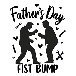fistbump love SVG PNG design with bold lettering