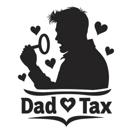 father tax love SVG PNG design with bold lettering