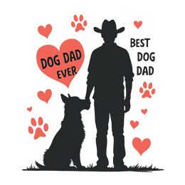dog dad love shirt SVG PNG design