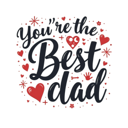 day best dad hearts SVG PNG design