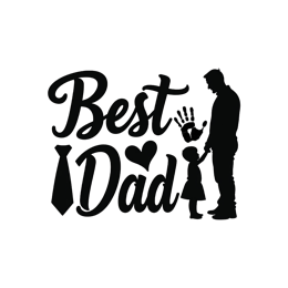 dad handprints silhouette shirt SVG PNG design
