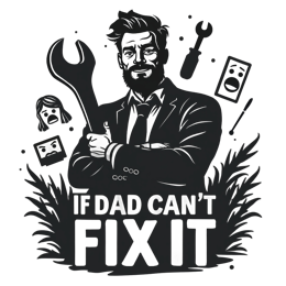 quotes dad fix SVG PNG design with bold lettering