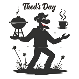grilling coffee shirt SVG PNG design with clean design elements, black and white floral elements