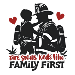 family firefighter love shirt SVG PNG design with bold lettering