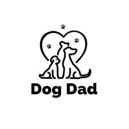 dog dad love SVG PNG design with bold lettering