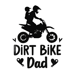 dirtbike dad SVG PNG design with bold lettering
