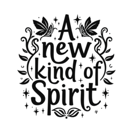 quote spirit SVG PNG design with bold lettering, black and white floral elements, an uplifting message