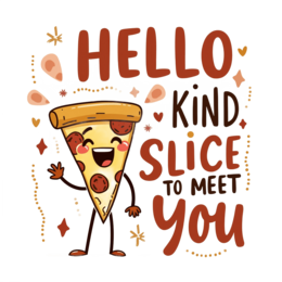pizza friendly SVG PNG design with bold lettering