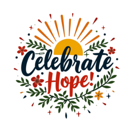 celebrate flower sun SVG PNG design with hand-drawn style, bold lettering, orange and red floral elements
