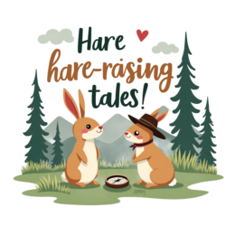 friends hare rasing tales SVG PNG design