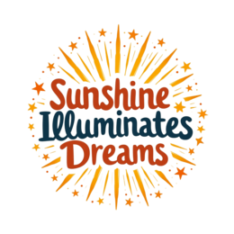 sunshine stars SVG PNG design with an uplifting message