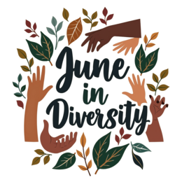 june diversity hands SVG PNG design with bold lettering, green floral elements, an uplifting message