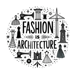 fashion architecture SVG PNG design with bold lettering