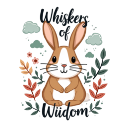bunny flower SVG PNG design with bold lettering, green floral elements