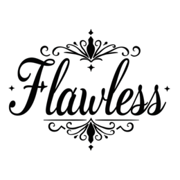 flawless typography shirt SVG PNG design with bold lettering
