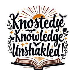 knowledge quotes SVG PNG design with bold lettering
