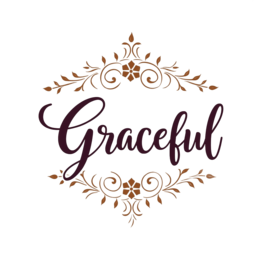 graceful floral SVG PNG design with white floral elements