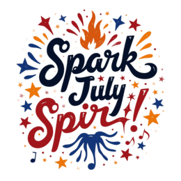 july vibrancy SVG PNG design with bold lettering