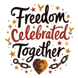 freedom celebration SVG PNG design with bold lettering