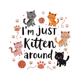 kittens playful SVG PNG design with bold lettering