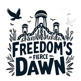 freedom dawn SVG PNG design with bold lettering, an uplifting message
