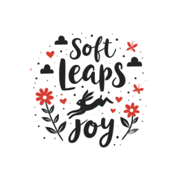 hare flower SVG PNG design with hand-drawn style, bold lettering, black and white floral elements