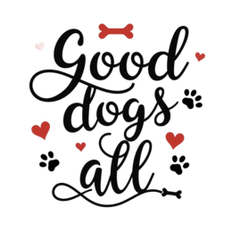 good dogs all SVG PNG design with bold lettering