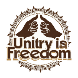 quotes unity freedom SVG PNG design with bold lettering