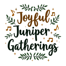 joyful gatherings shirt SVG PNG design with hand-drawn style, green and cream floral elements