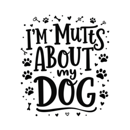 mutts about my dog SVG PNG design with bold lettering