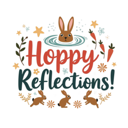 easter bunnies reflections shirt SVG PNG design with bold lettering, orange and pink floral elements