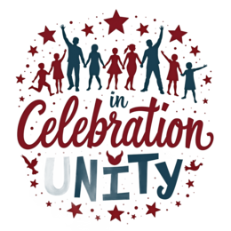 celebration unity SVG PNG design with bold lettering