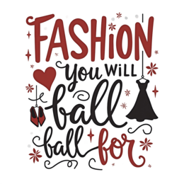 heart dress SVG PNG design with bold lettering, black and white floral elements
