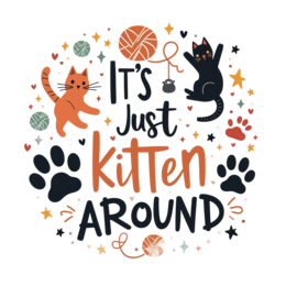 quotes kittens playing SVG PNG design with bold lettering