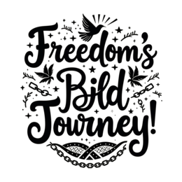 freedom journey quote SVG PNG design with bold lettering