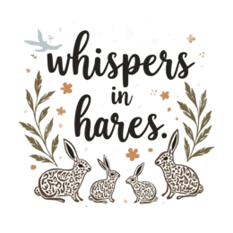 whispers hairs SVG PNG design with red floral elements