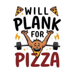 pizza workout shirt SVG PNG design with bold lettering