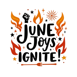 june joys ignite SVG PNG design with bold lettering