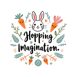 bunny carrots shirt SVG PNG design with bold lettering, orange and green floral elements