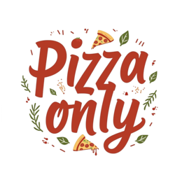 pizza graphics SVG PNG design with bold lettering, red and green floral elements