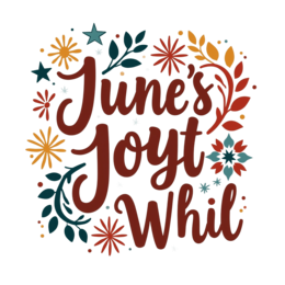 june flowerdecor shirt SVG PNG design with bold lettering, white and orange floral elements
