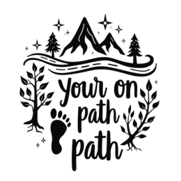 pathway SVG PNG design with bold lettering